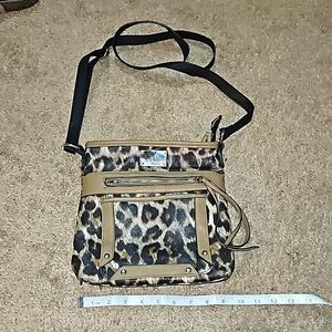 Nicole Miller Leopold bag with strap